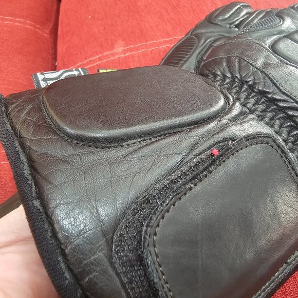 Motorcycle Mens Kevlar Gloves Genuine Leather "Bikers Club" Brand EUC Thinsulate - Picture 4 of 16